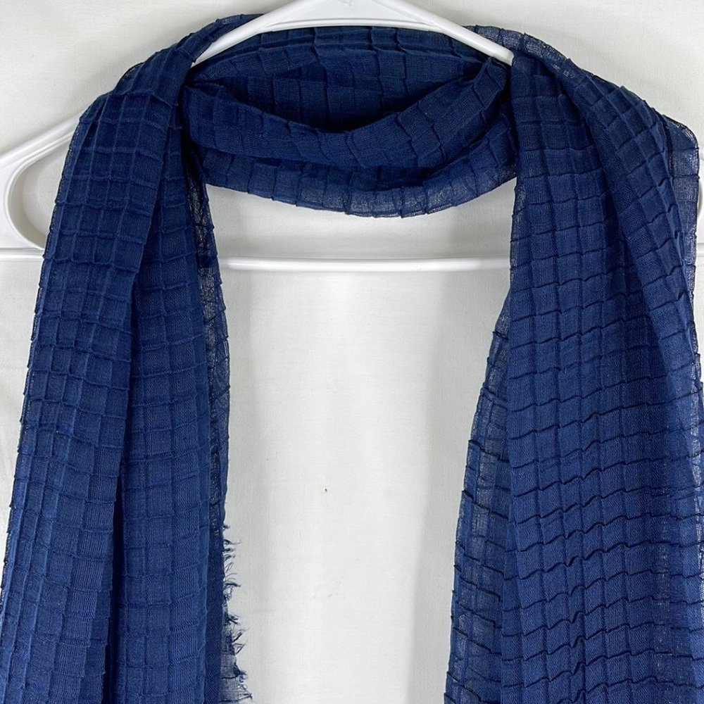 Talla Unica Navy Blue Women Scarf